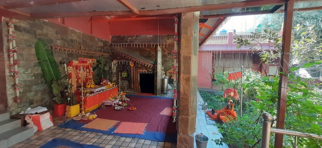 Blick vom Ashram